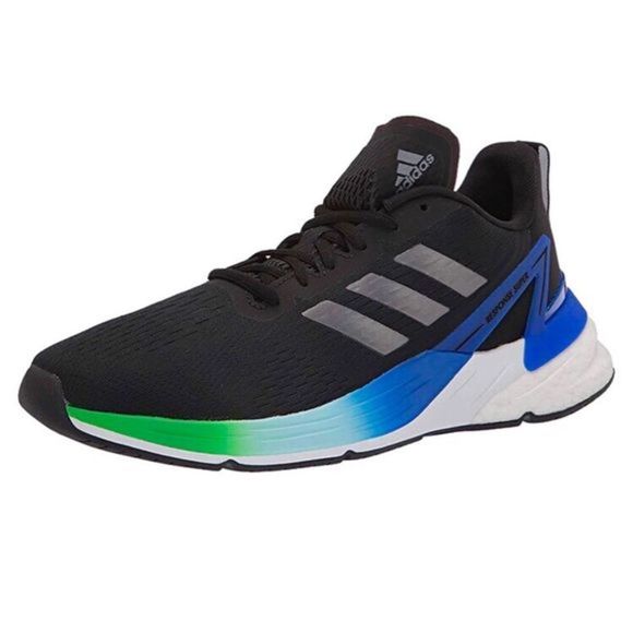 ADIDAS Response Super Boost Mens Running Shoes Black Blue Green Size 11.5 NWT - Picture 12 of 16